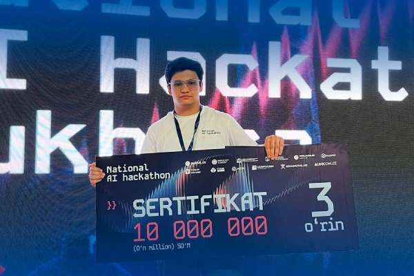 WIUT Student Achieves Top 3 at National AI Hackathon